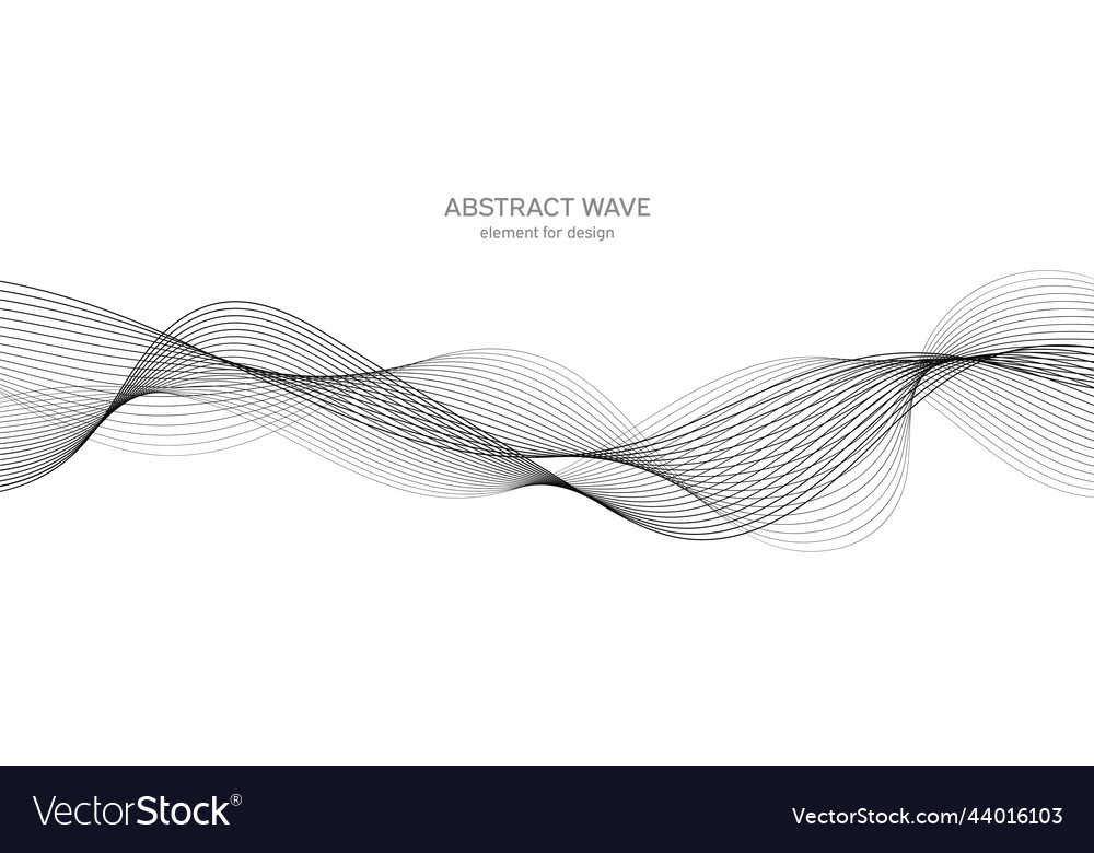 Abstract wave element for design digital