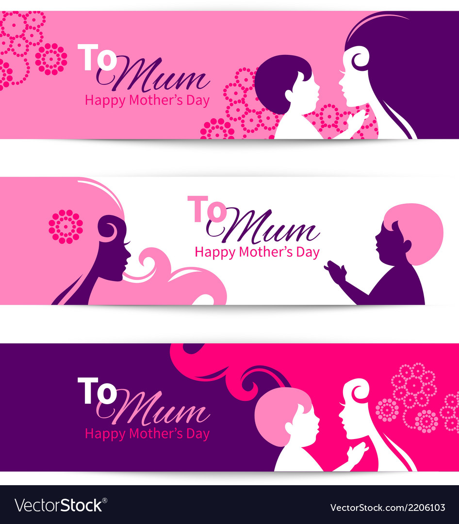 banners for happy mothers