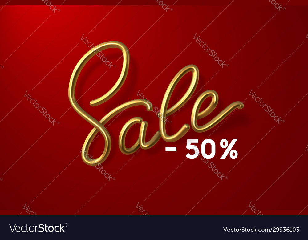 Devicesrealistic sale sign 3d calligraphy