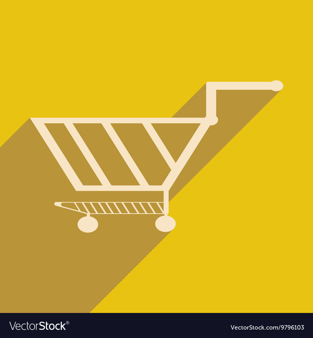 Flat with shadow icon and mobile application