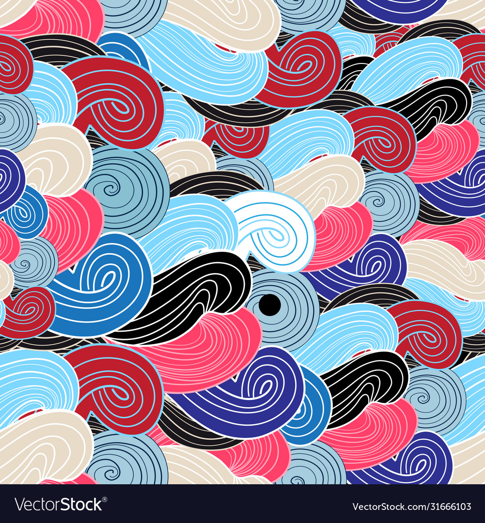Fluid Wave Abstract Pattern