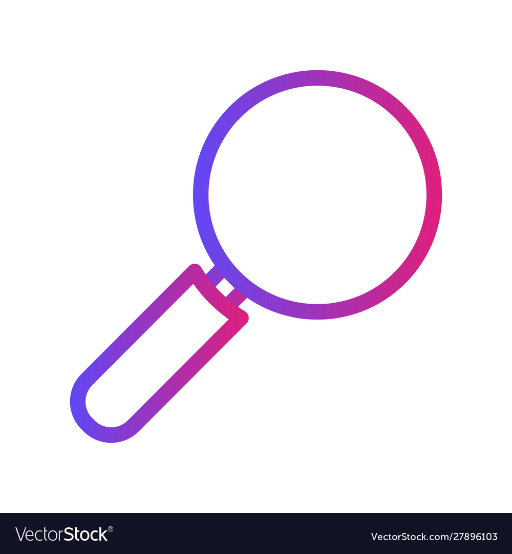 Gradient search icon with white background
