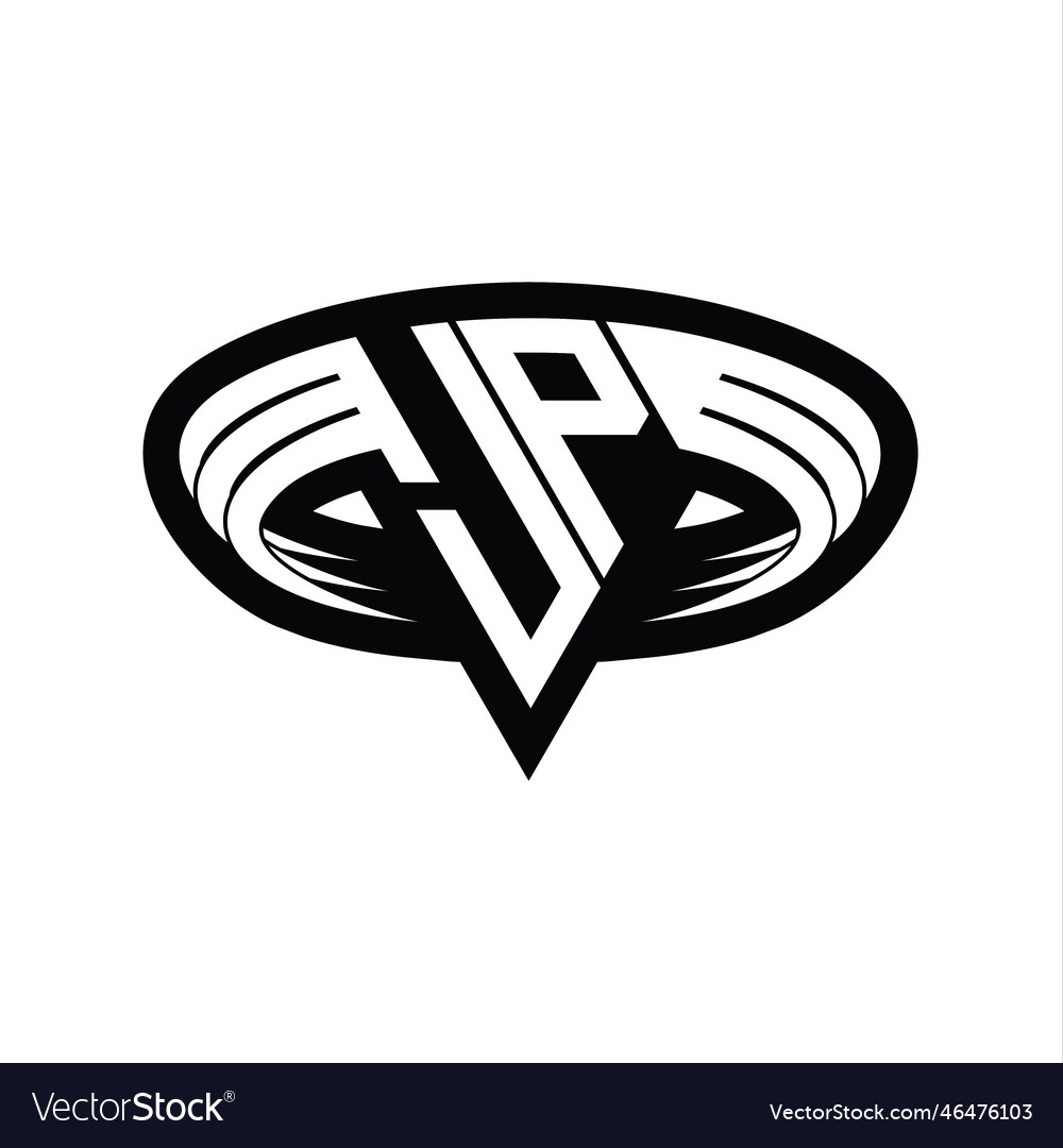 Jp logo monogram with triangle shape slice