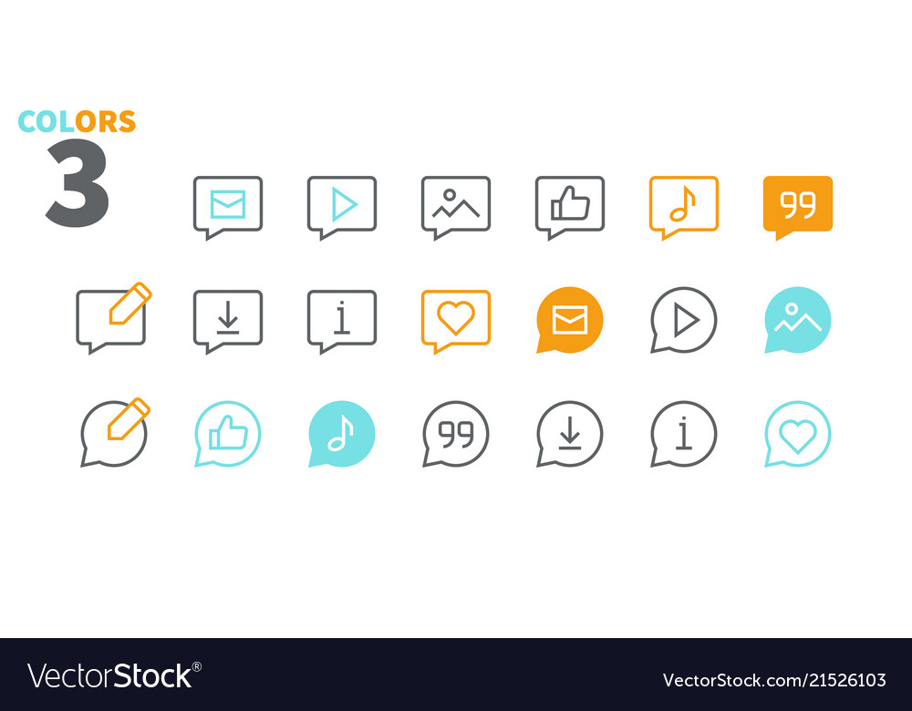 Messages ui pixel perfect well-crafted thin vector image Messages ui pixel perfect well-crafted thin