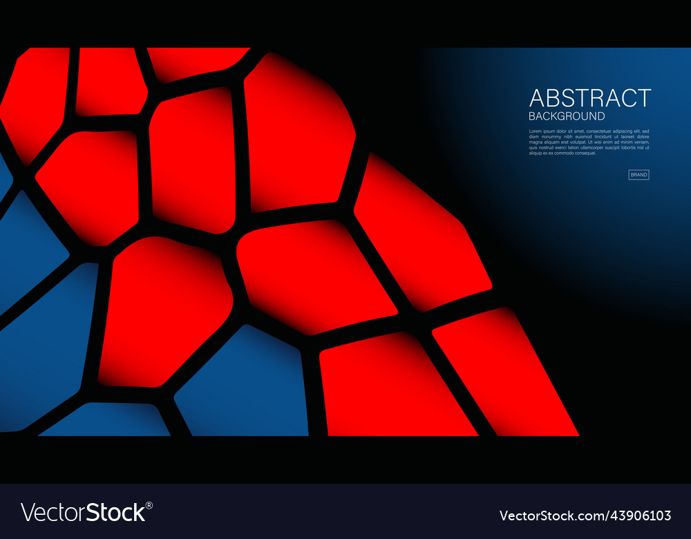 Red abstract polygon background Vector Image Red abstract polygon background