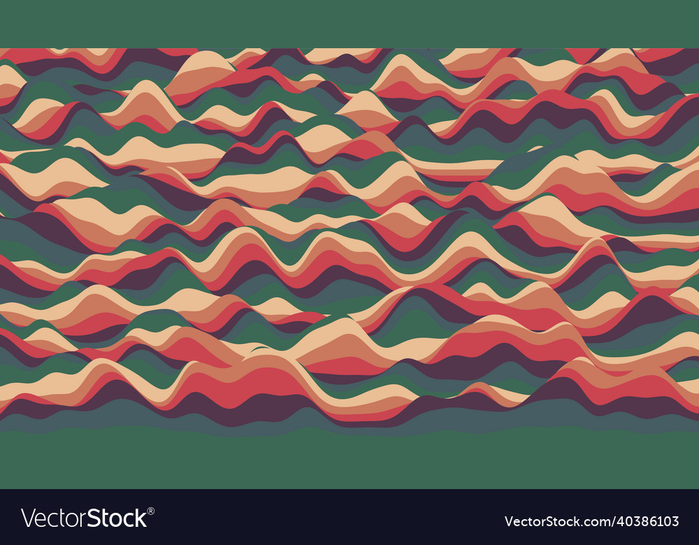Retro reddish stripes colorful distorted backdrop