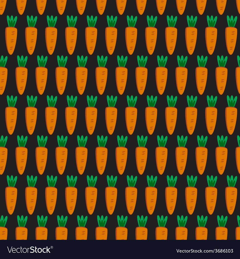 Seamless pattern with carrots
