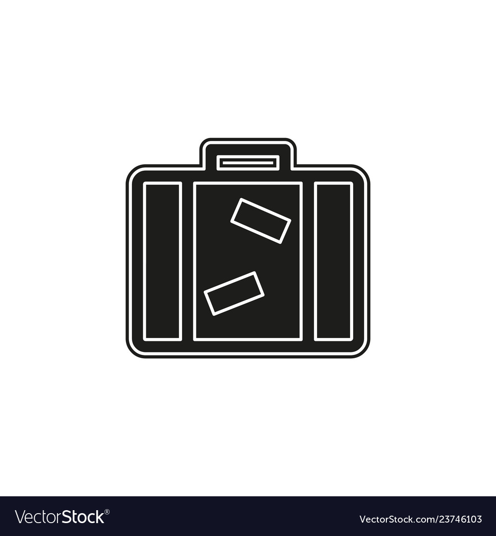 Tourist bag - travel icon luggage Royalty Free Vector Image