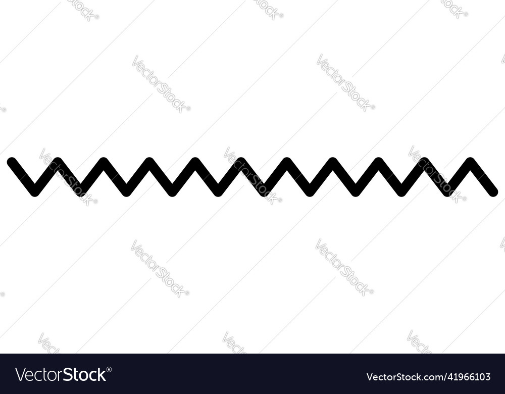Wavy waving lines billowy undulating zigzag vector image Wavy waving lines billowy undulating zigzag