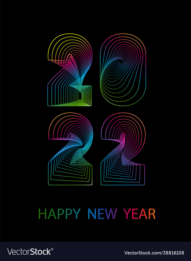 2021 happy new year Royalty Free Vector Image - VectorStock