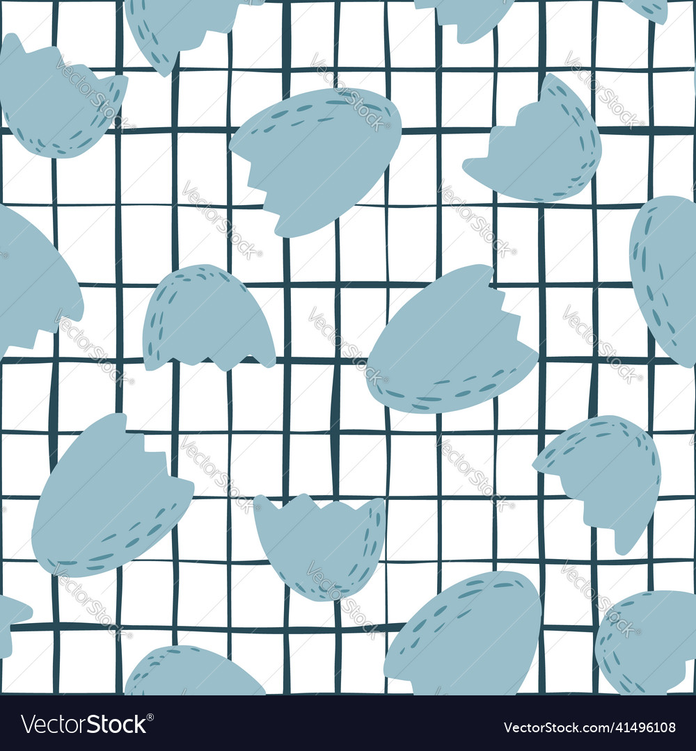 Abstract egg shell seamless pattern broken vector image Abstract egg shell seamless pattern broken