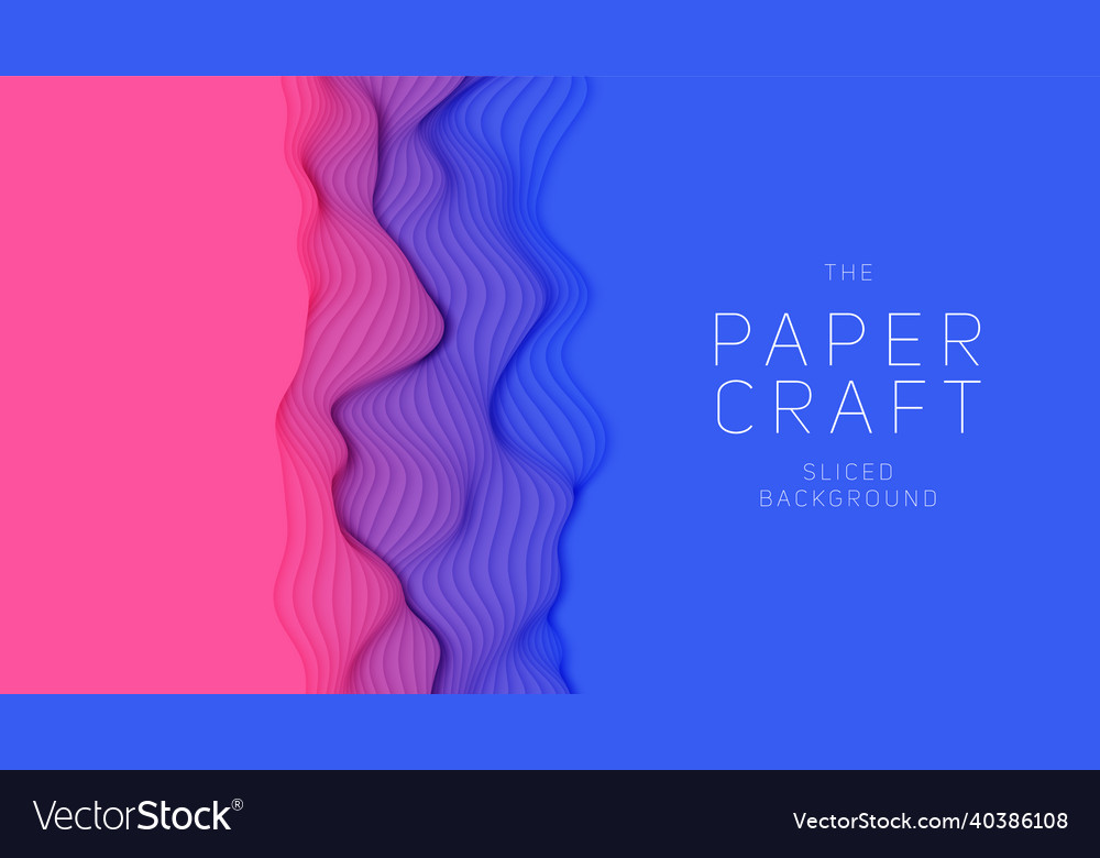 Abstrakte Papierschichten - Blau & Violett