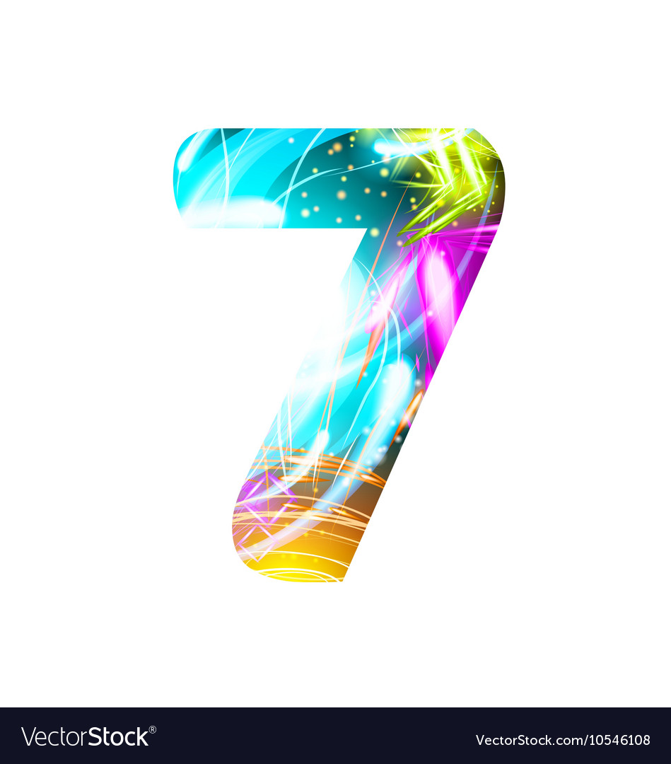 Glowing light effect neon font color design text