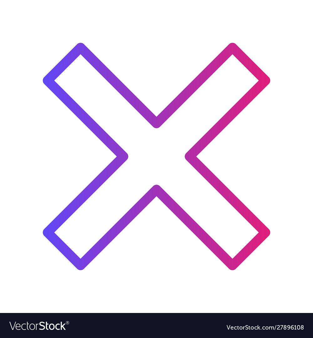 Gradient Cancel Icon