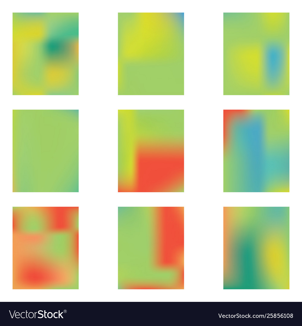 Gradient mesh painted in different colors