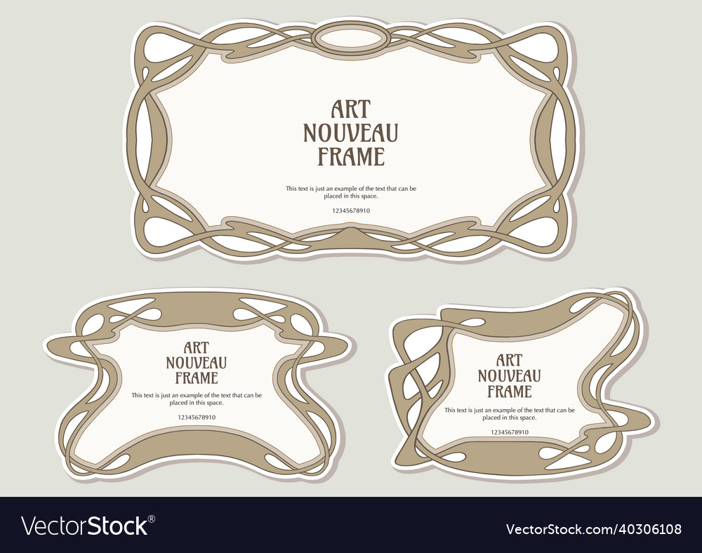 Label decorative frame border element