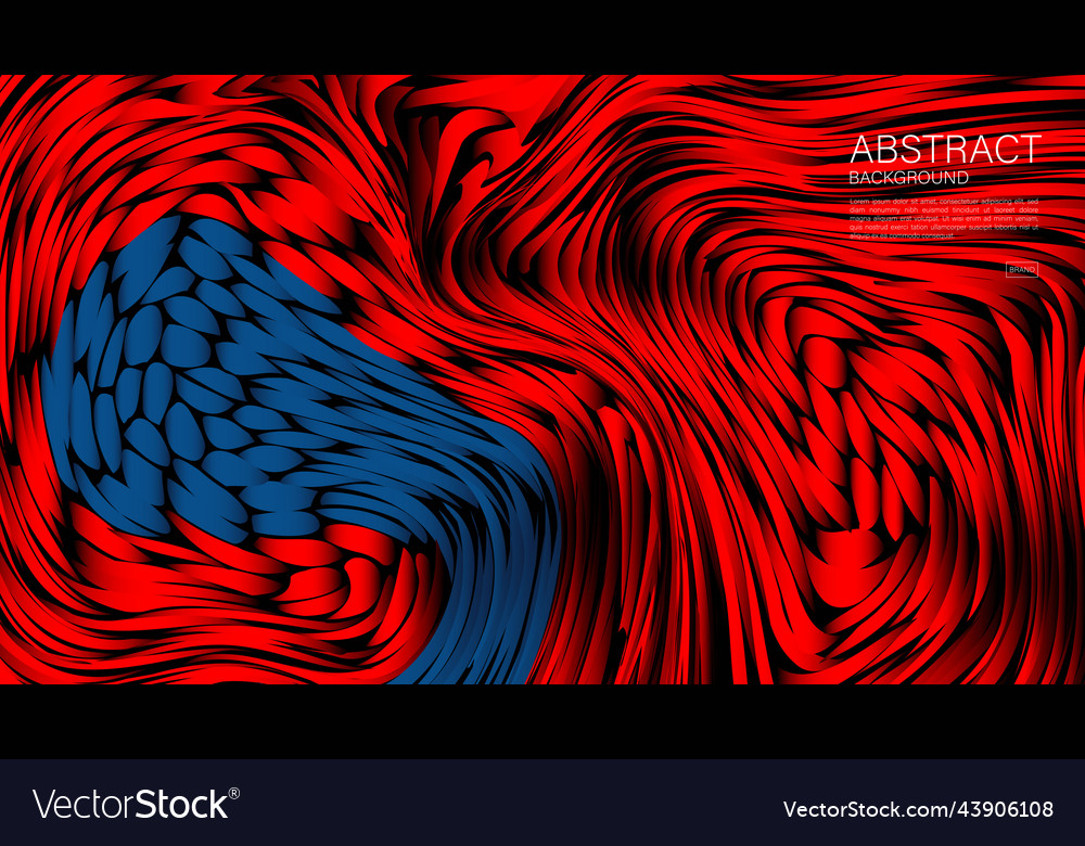 Red abstract wave polygon background