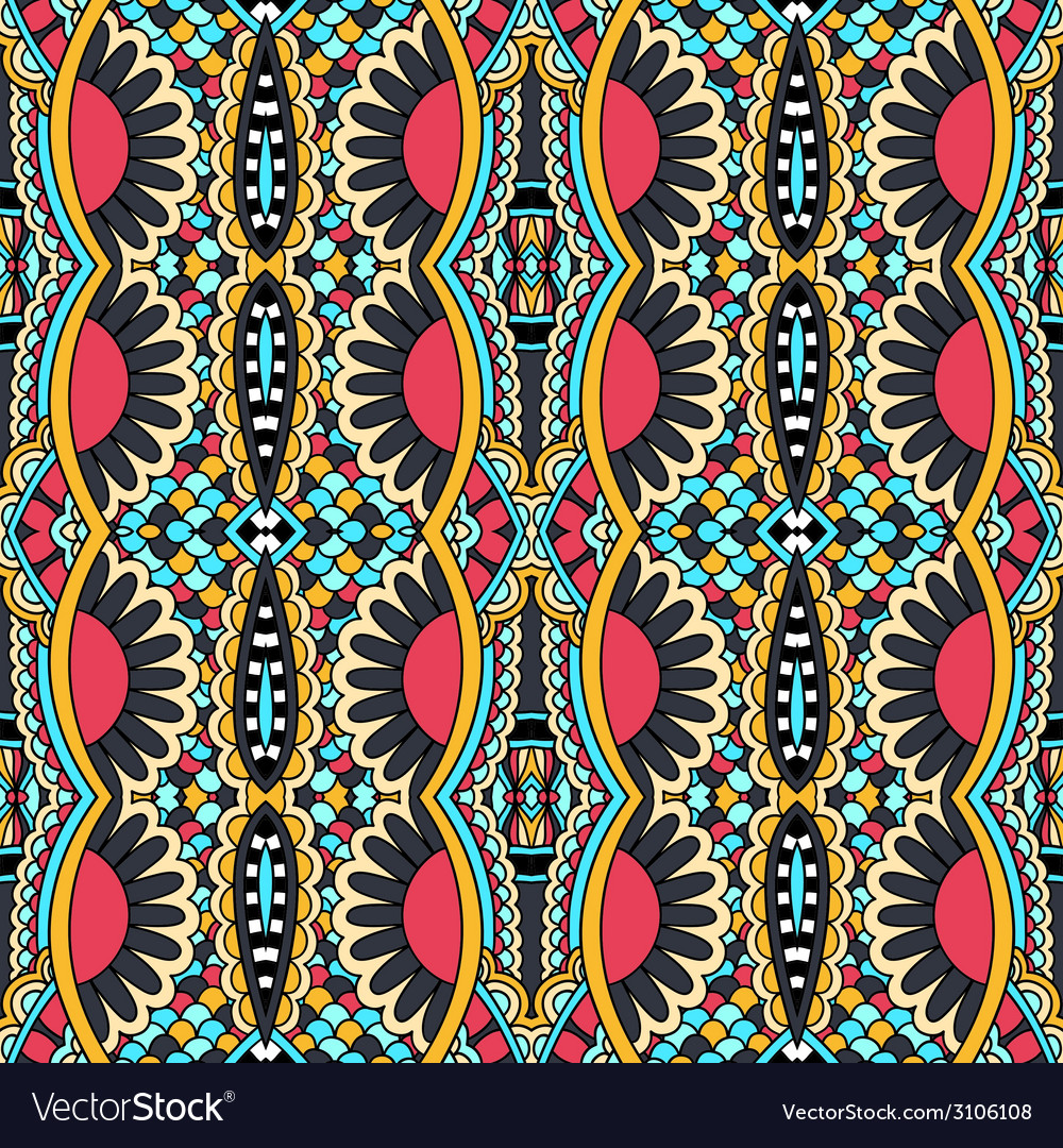 Seamless geometry vintage pattern ethnic style Vector Image