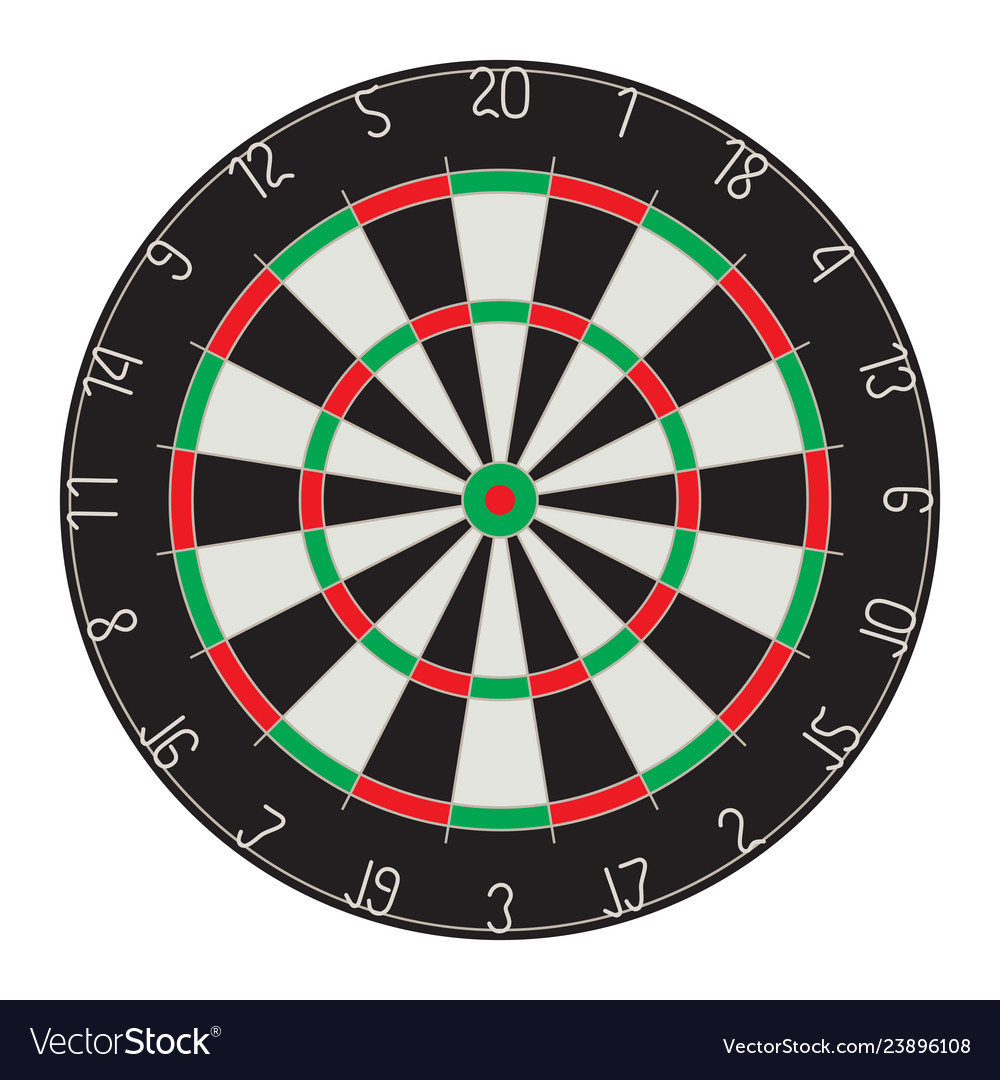 Target for darts dartboard Royalty Free Vector Image