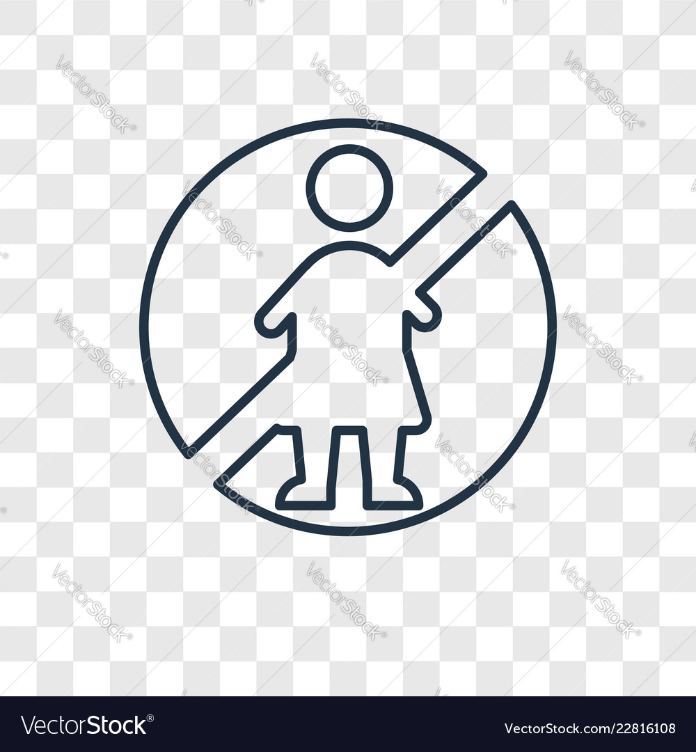 Traffic linear icon isolated on transparent vector image Traffic linear icon isolated on transparent