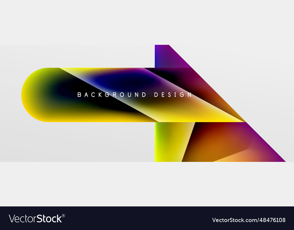 Triangle fluid color gradient abstract background vector image Triangle fluid color gradient abstract background
