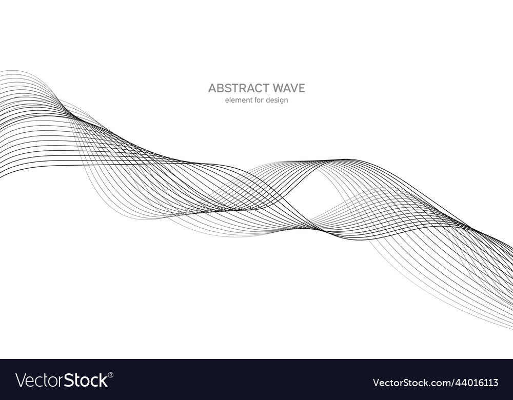Abstract wave element for design digital