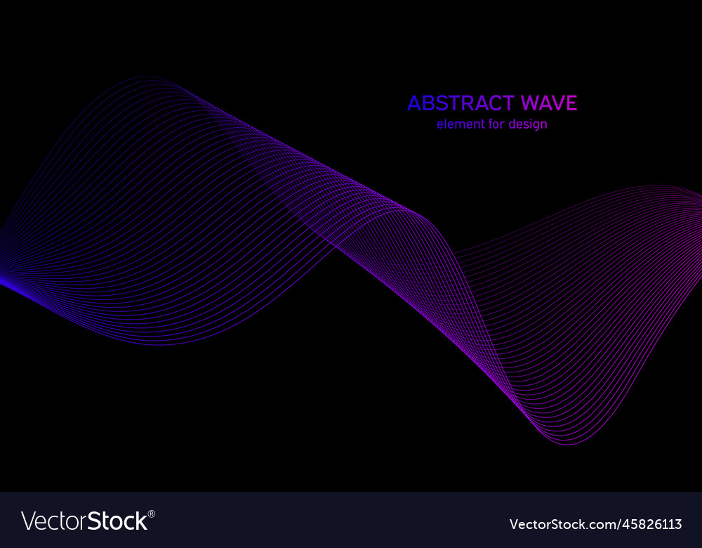Abstract wave element for design digital vector image Abstract wave element for design digital
