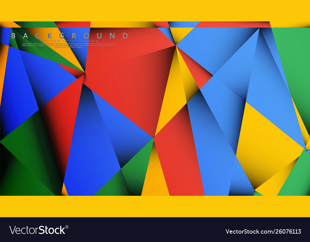 Background a triangle with combination vector image Background a triangle with combination
