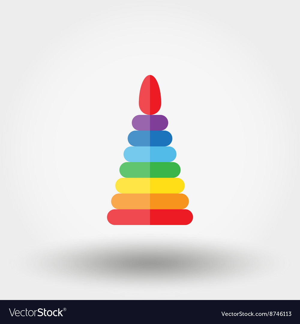 Baeducational Toys Pyramid Royalty Free Vector Image