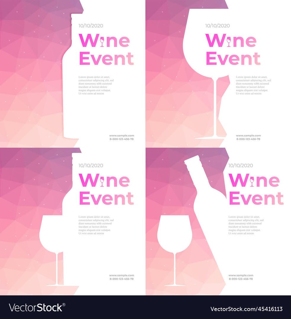 Design for wine event colorful background