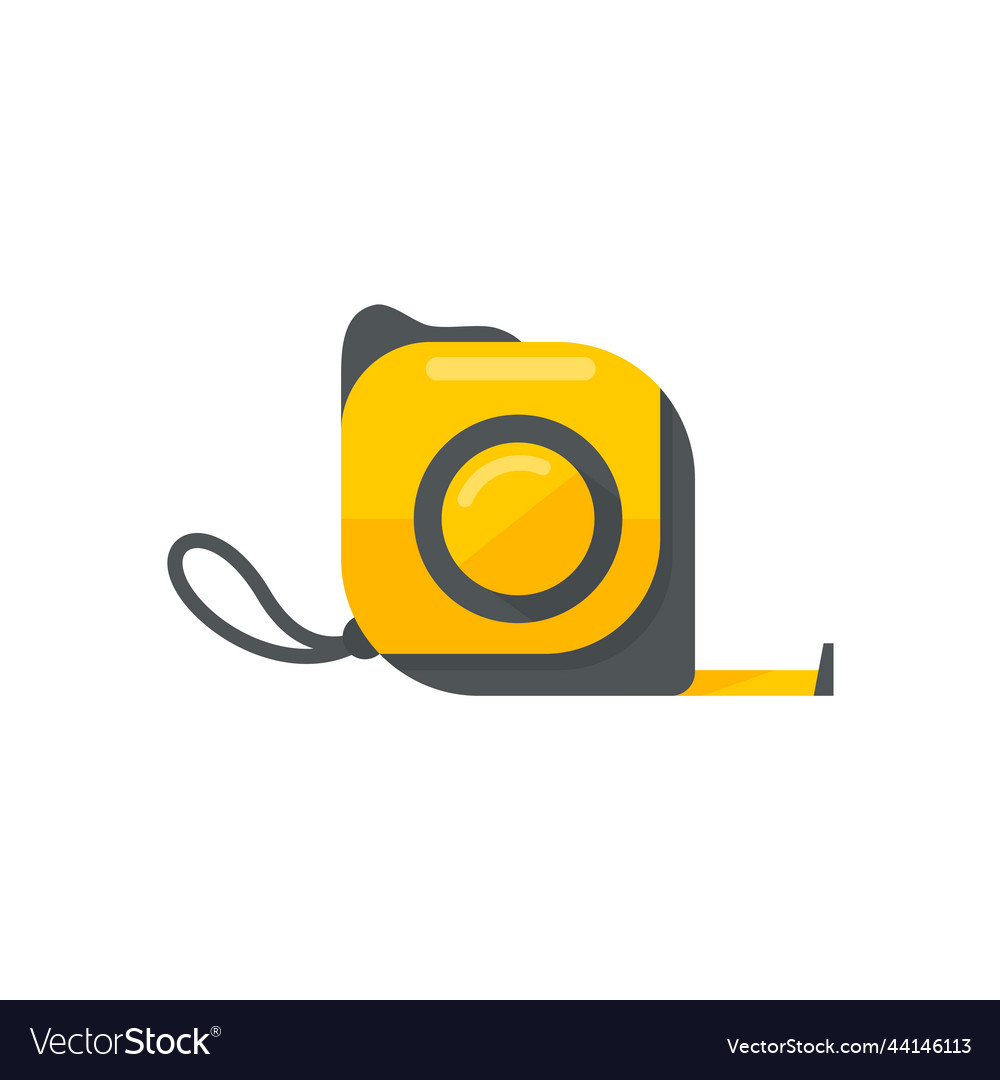 Hand tools tape measure for measuring the width vector image Hand tools tape measure for measuring the width