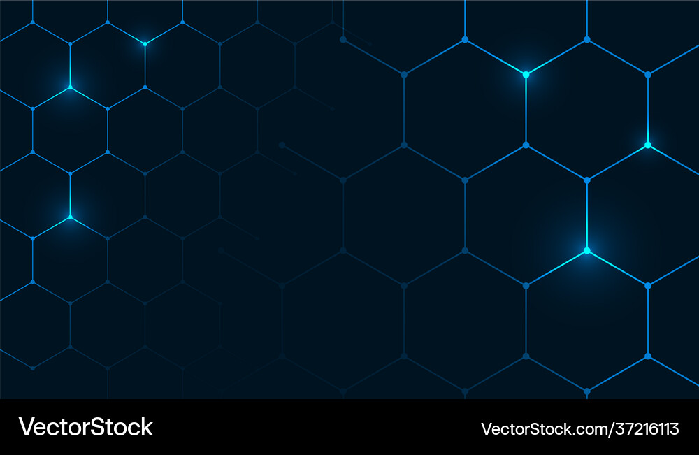Hexagonal pattern background in medical style Vector Image