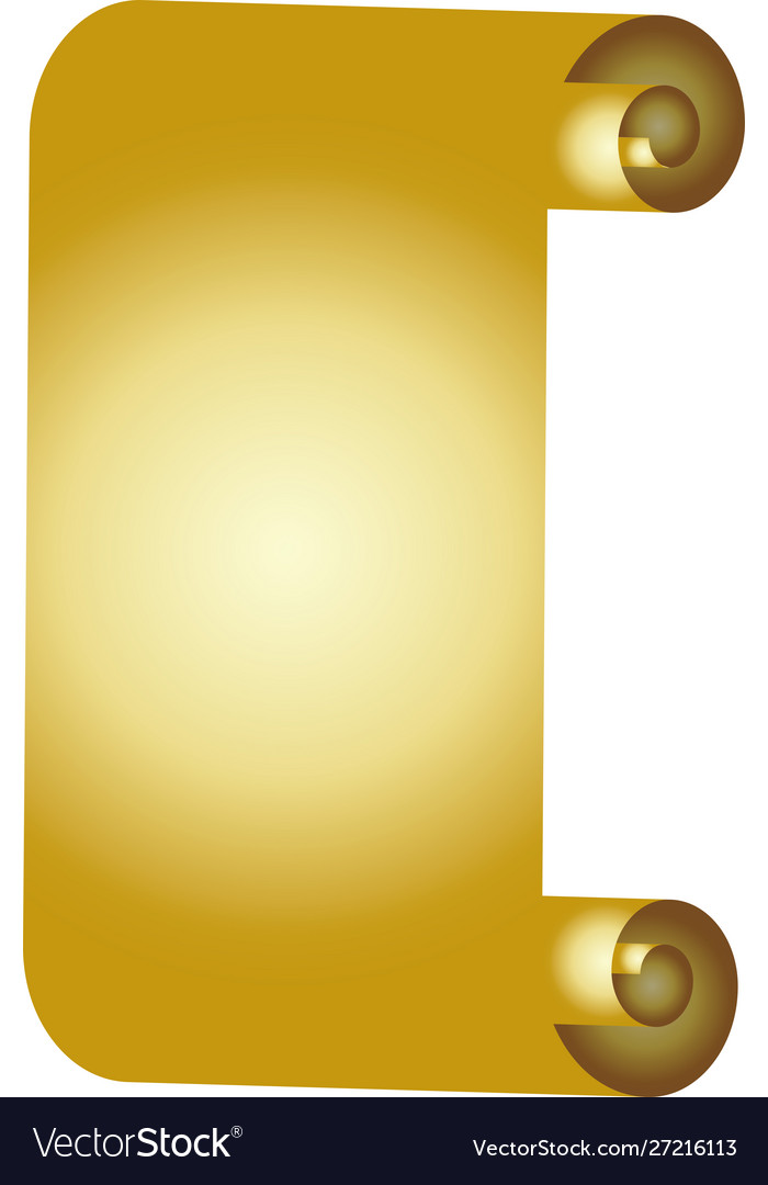 Luxurious golden scroll