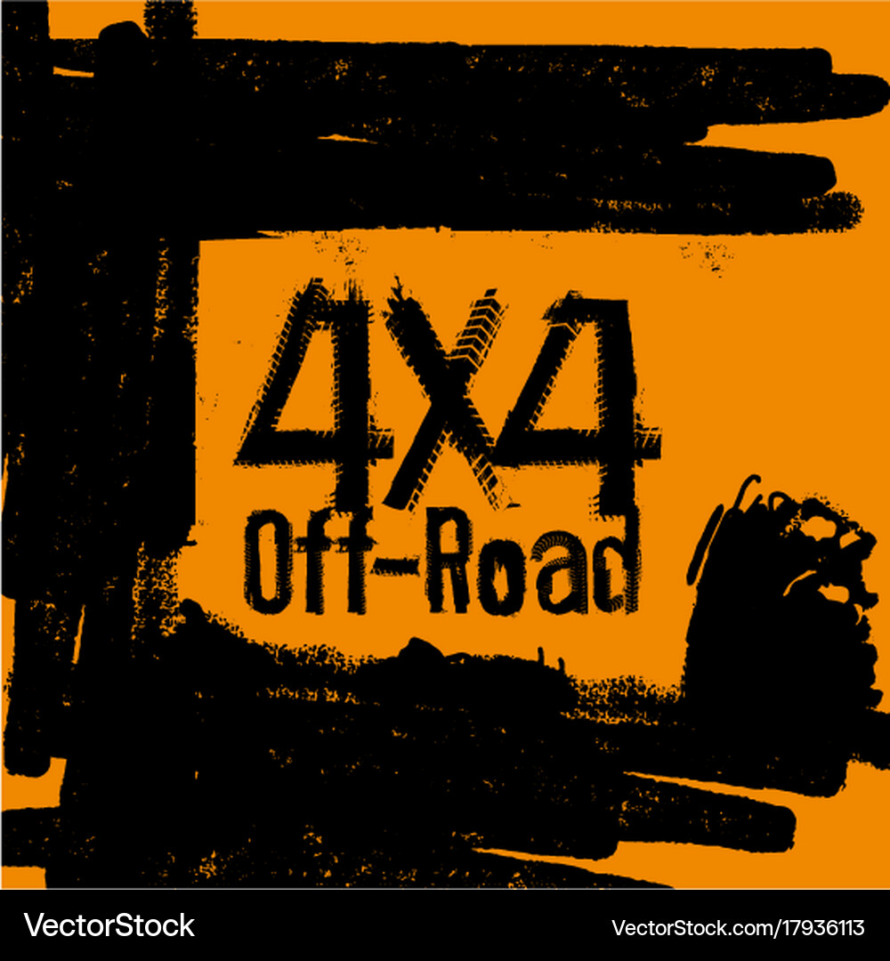 Off road image Royalty Free Vector Image - VectorStock