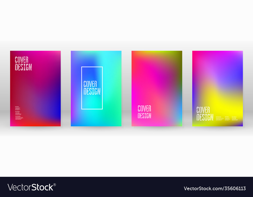 Pastel soft rainbow gradient set color background