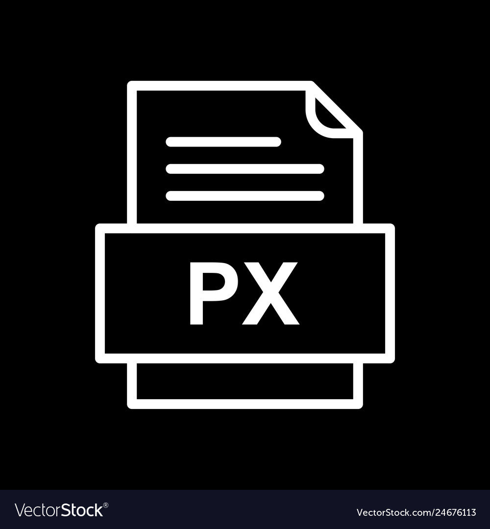 Px file document icon