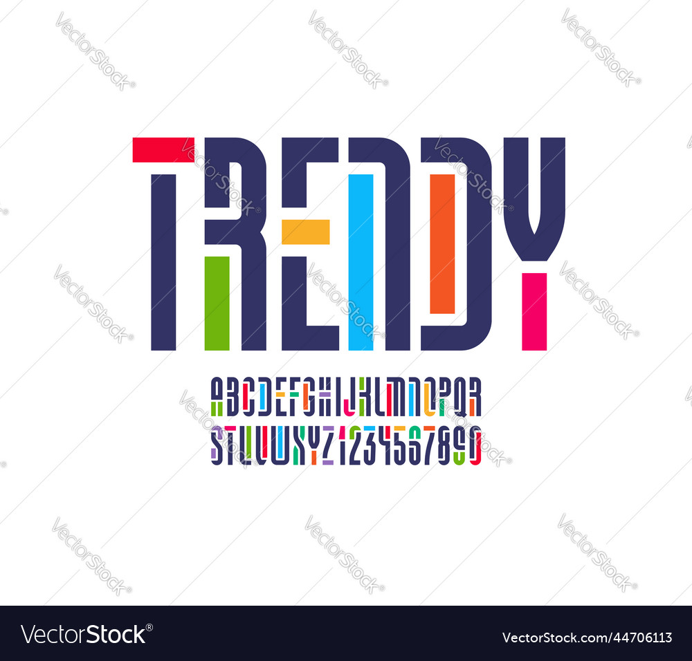 Sci-Fi Stencil Font - Bold & Colorful