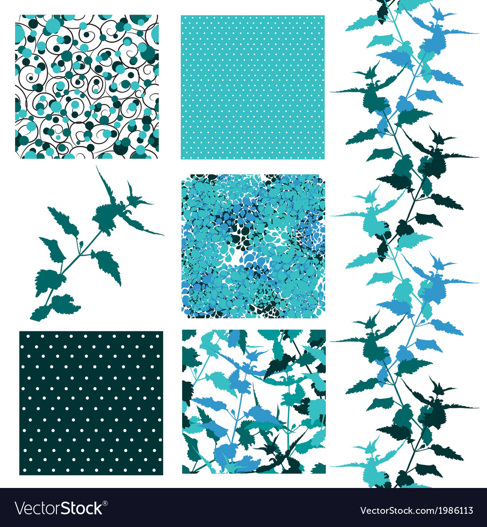 Seamless patterns set