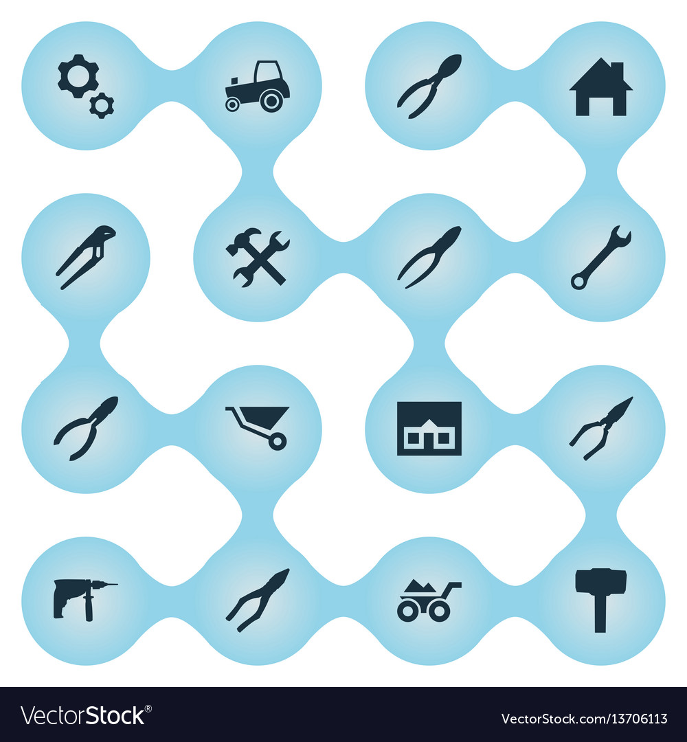 Set of simple axe icons Vector Image Set of simple axe icons