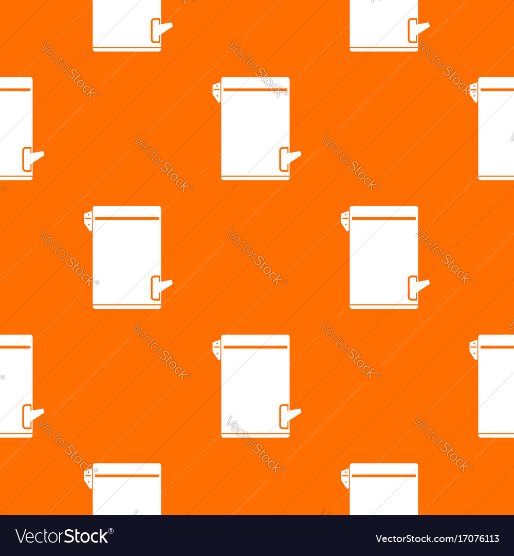 Trash can pattern seamless Royalty Free Vector Image