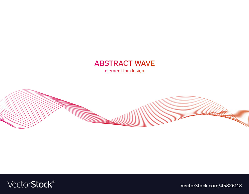 Abstract colorful wave element for design vector image Abstract colorful wave element for design