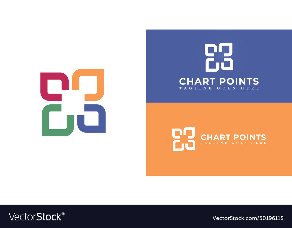 Abstract initial letter c and p logos vector image Abstract initial letter c and p logos