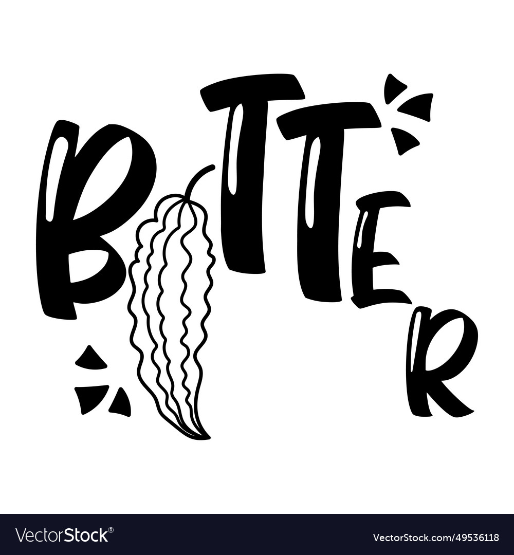 Bitter gourd Royalty Free Vector Image - VectorStock