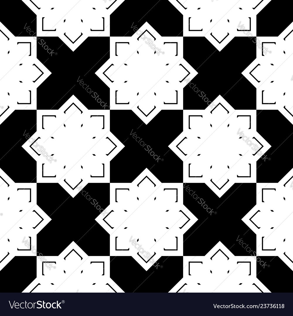 Design seamless monochrome snowflake pattern