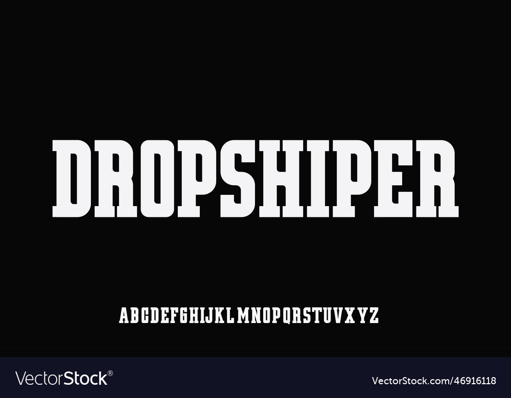 Display font design suitable for poster logotype vector image Display font design suitable for poster logotype