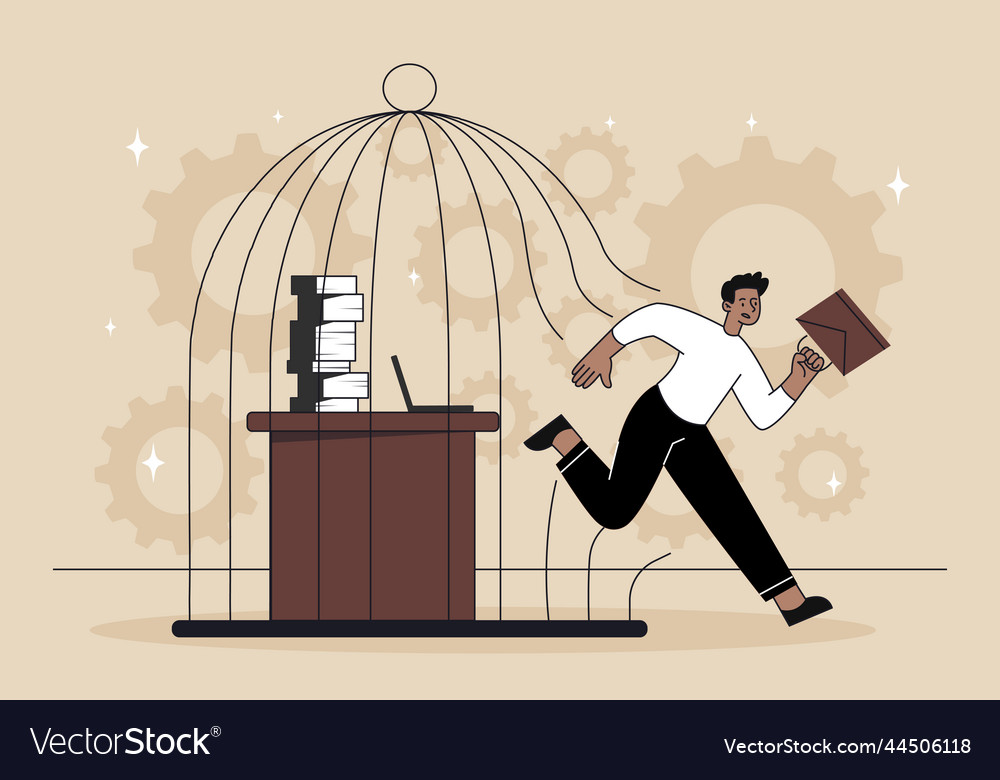 Freedom work concept