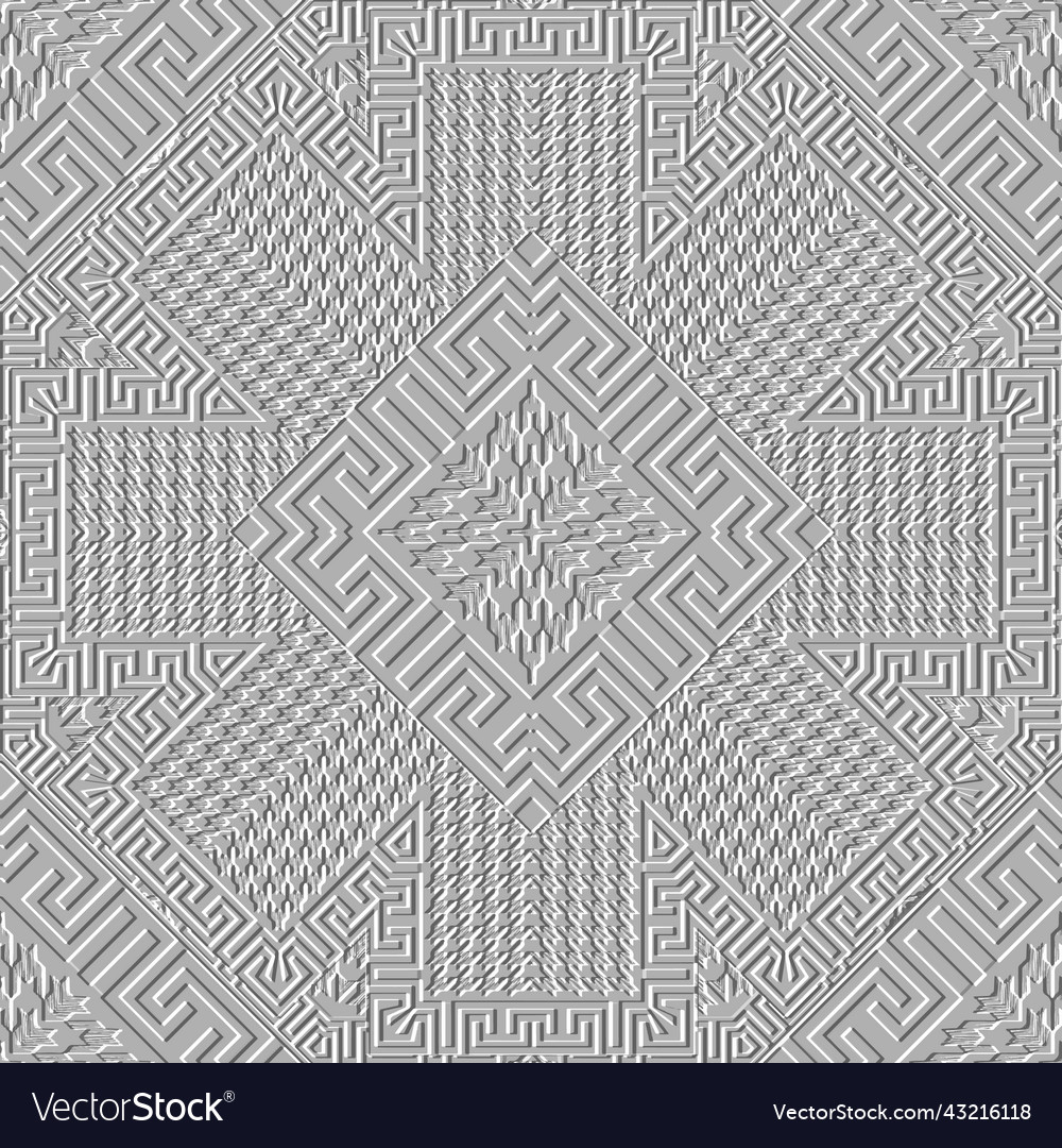 Houndstooth emboss 3d seamless pattern textured Vector Image Houndstooth emboss 3d seamless pattern textured