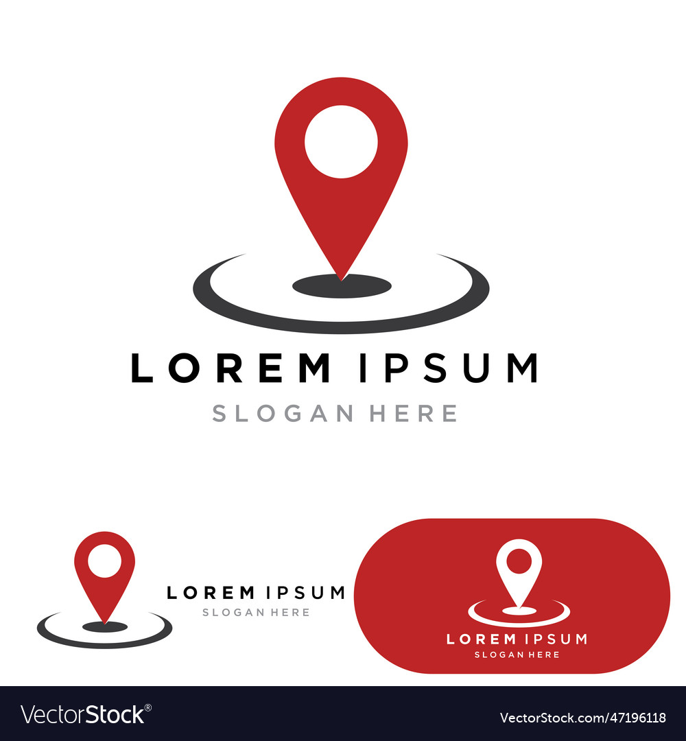 Map logo location Royalty Free Vector Image - VectorStock