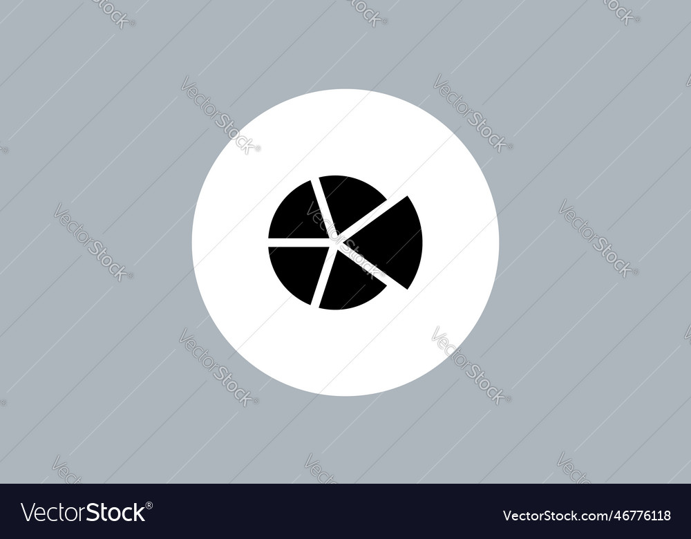 Pie chart icon business financial report