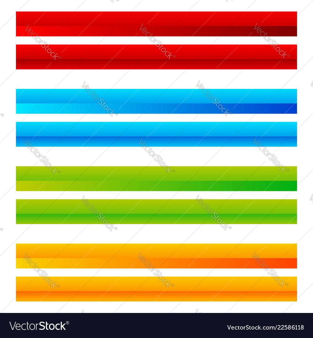 Rectangle horizontal bright colorful button